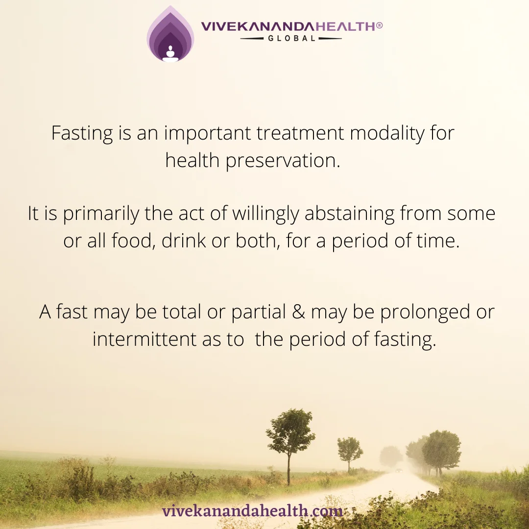 Fasting is an important treatment