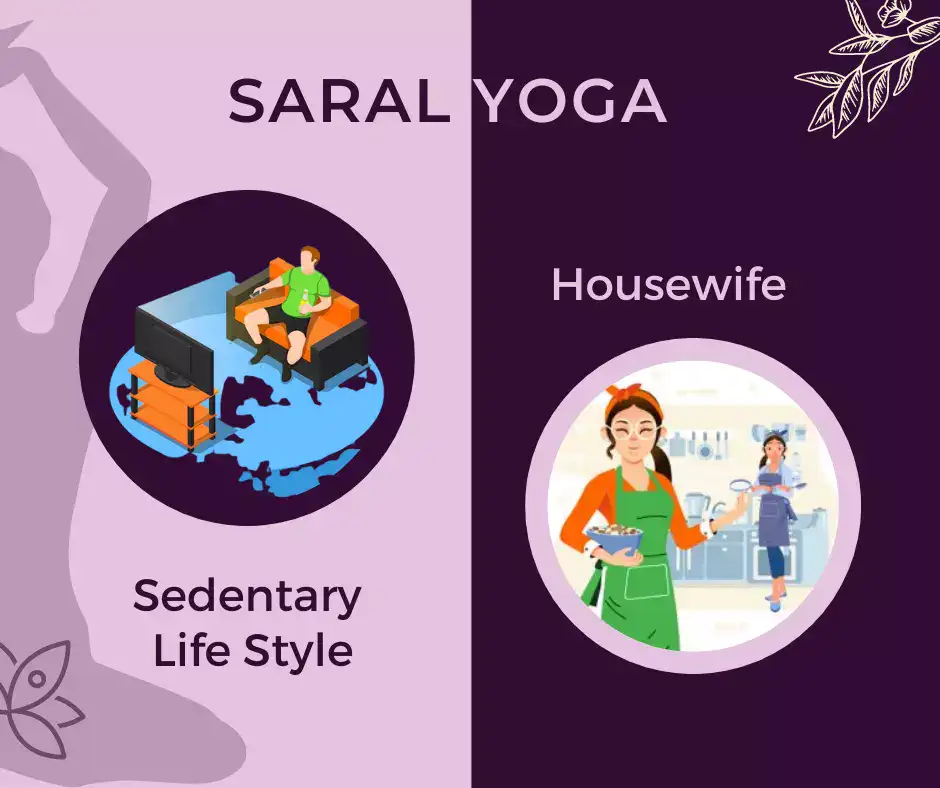 Saral Yoga for Sedentary Lifestyle and House wife